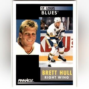 Brett Hull 1991/92 Pinnacle St Louis Blues Hockey Card